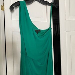 Emerald Green BCBG One-Shoulder Dress